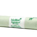biomat wastebag compostable 40/60 liter, 10 stuks