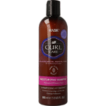 hask curl care moisturiser shampoo, 355 ml