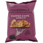 food2smile popped chips barbeque, 75 gram