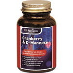 all natural cranberry 250mg & d-mannose 250, 60 capsules