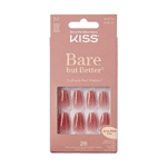 kiss bare but better nails nude, 1set