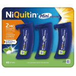 niquitin zuigtablet mini mint 2mg, 60 zuig tabletten