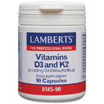 lamberts vitamine d3 2000ie en k2 90mcg, 90 capsules