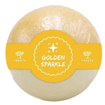 treets bath ball glitter golden spark, 1 stuks