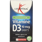 lucovitaal vitamine d3 10mcg (400ie) vegan, 60 kauw tabletten