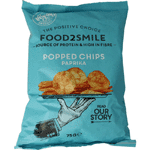 food2smile popped chips paprika, 75 gram