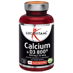 lucovitaal calcium 500mg + d3 20mcg, 90 kauw tabletten