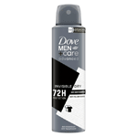 dove deodorant spray men+ care invisible dry, 150 ml