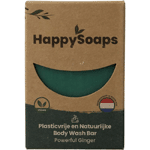 happysoaps bodywash bar powerful ginger, 100 gram
