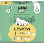 Muumi Baby Eco Luiers Maat 1 Newborn 2-5 Kg, 25 stuks