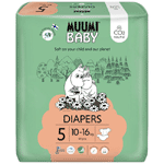 Muumi Baby Eco Luiers Maat 5 Maxi+ 10-16 Kg, 44 stuks