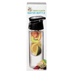 Fresh Flavor Water Bottle Zwart, 700 ml