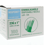 Neopoint Injectienaald Steriel 0.6 X 25, 100 stuks