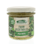 Allos Farm Vegetables Doperwten & Basilicum Bio, 135 gram