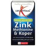 Lucovitaal Zink methionine & Koper, 60 tabletten