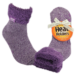 heat holders ladies lounge socks maat 4-8 (37-42) lila mauve/c, 1paar