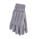 Heat Holders Ladies Cable Gloves S/m Light Grey, 1paar