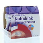 nutridrink compact protein rode vruchten 125 gram, 4x125 gram