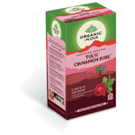 Organic India Tulsi Cinnamon Rose Thee Bio, 25 stuks