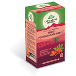 Organic India Tulsi Pomegranate Green Thee Bio, 25 stuks