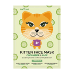 Montagne Kitten Sheet Face Mask Cucumber & Aloe, 1 stuks