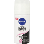 nivea deodorant spray black & white invisible mini, 35 ml