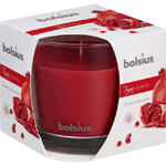 bolsius true scents geurglas 95/95 pomegranate, 1 stuks