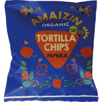 amaizin corn chips paprika bio, 75 gram