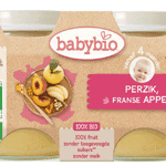 Babybio Dessert Appel Perzik 130 gram Bio, 2x130 gram