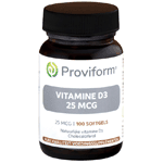 Proviform Vitamine D3 25mcg, 100 Soft tabs