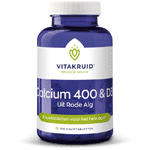 vitakruid calcium 400 & d3 uit rode alg, 100 kauw tabletten