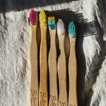 betereproducten bamboe tandenborstel voor kinderen regenboog, 1 stuks