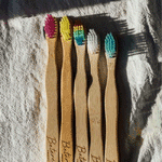 betereproducten bamboe tandenborstel voor kinderen wit, 1 stuks