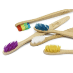 betereproducten bamboe tandenborstel voor volwassenen regenboog, 1 stuks
