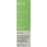 q+a apple aha exfoliating gel, 75  ml