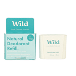 Wild Natural Deodorant Fresh Cotton & Sea Salt Refill, 40 gram
