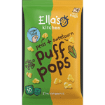 ella's kitchen puff pops peas sweetcorn 10+ maanden bio, 36 gram