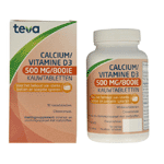 teva calcium / vitamine d 500mg/800ie kauwtablet, 90 tabletten
