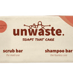 unwaste duopack coffee scrub & shampoo bar, 1 stuks