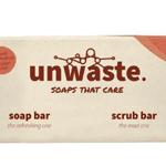 unwaste duopack soap bar & scrub bar, 1 stuks