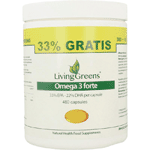 livinggreens omega 3 forte voordeelverpakking, 480 capsules