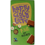 happy chocolate milk hazelnut bio, 200 gram