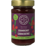 your organic nat fruit beleg cranberry bio, 250 gram